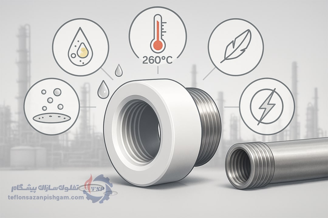 ویژگی‌های بوشن تفلونی - تفلون سازان پیشگام