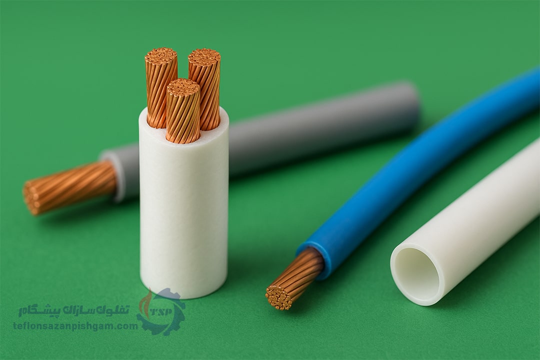 مصرف ptfe در صنعت برق و الکترونیک: عایق‌ها، کابل‌ها و پوشش‌ها