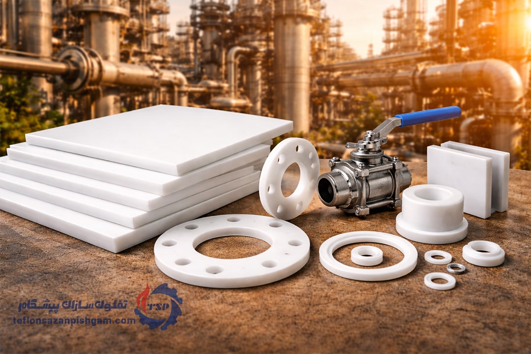 کاربرد ورق تفلون در صنایع پتروشیمی - تفلون‌سازان پیشگام