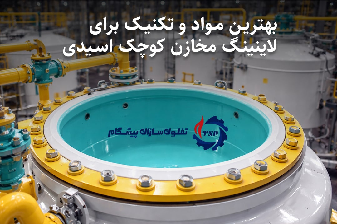 لاینینگ مخازن کوچک اسیدی: انتخاب بهترین مواد و تکنیک‌ها