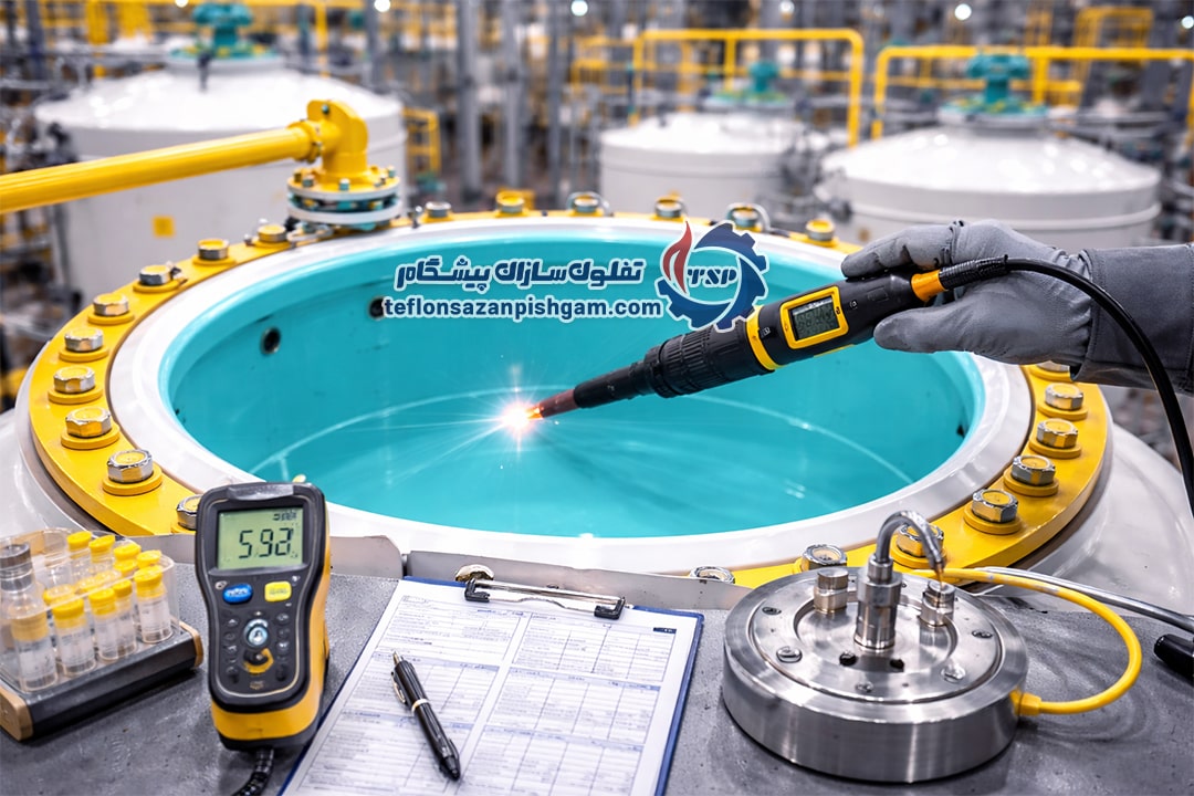 کنترل کیفیت، تست‌ها و استانداردها برای لاینینگ مخازن کوچک اسیدی