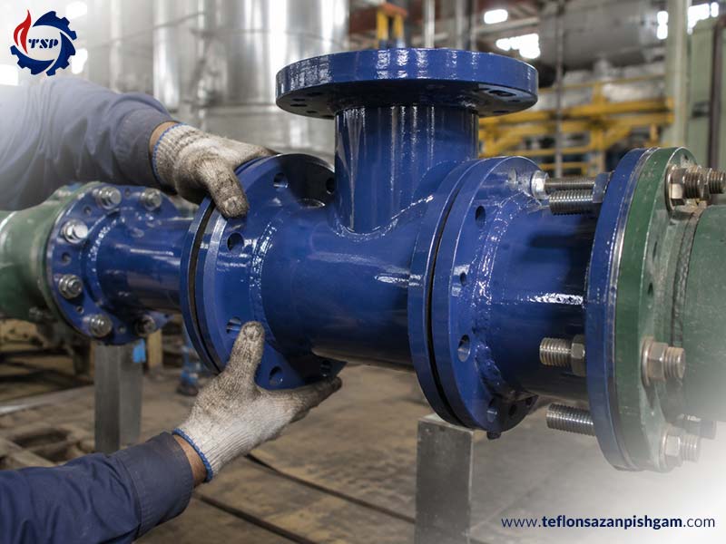 ری‌لاینینگ فیتینگ و اتصالات گلس لایین با PTFE