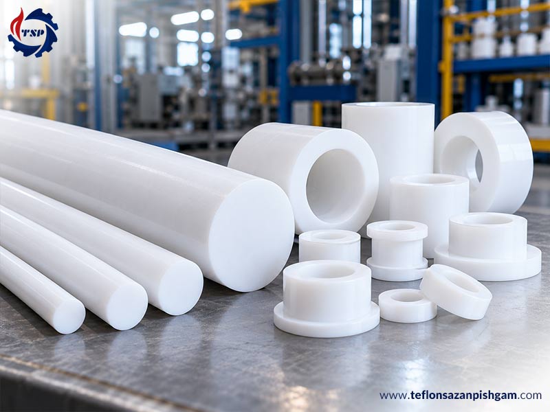 تولید میلگرد و بوشن‌ های صنعتی تفلون PTFE
